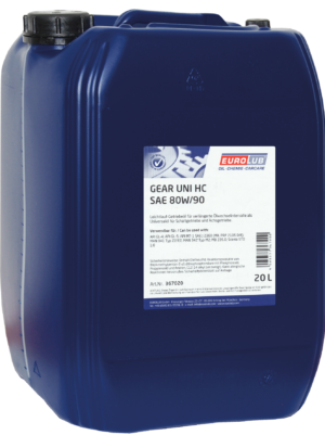 Трансмиссионное масло EUROLUB Gear Uni HC SAE 80W/90