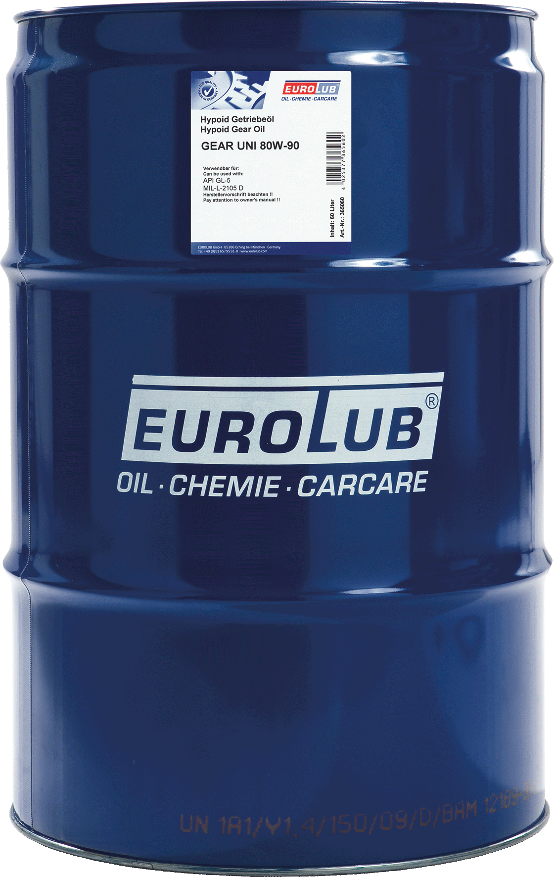 Трансмиссионное масло EUROLUB Gear Uni SAE 80W/90 (минеральное)